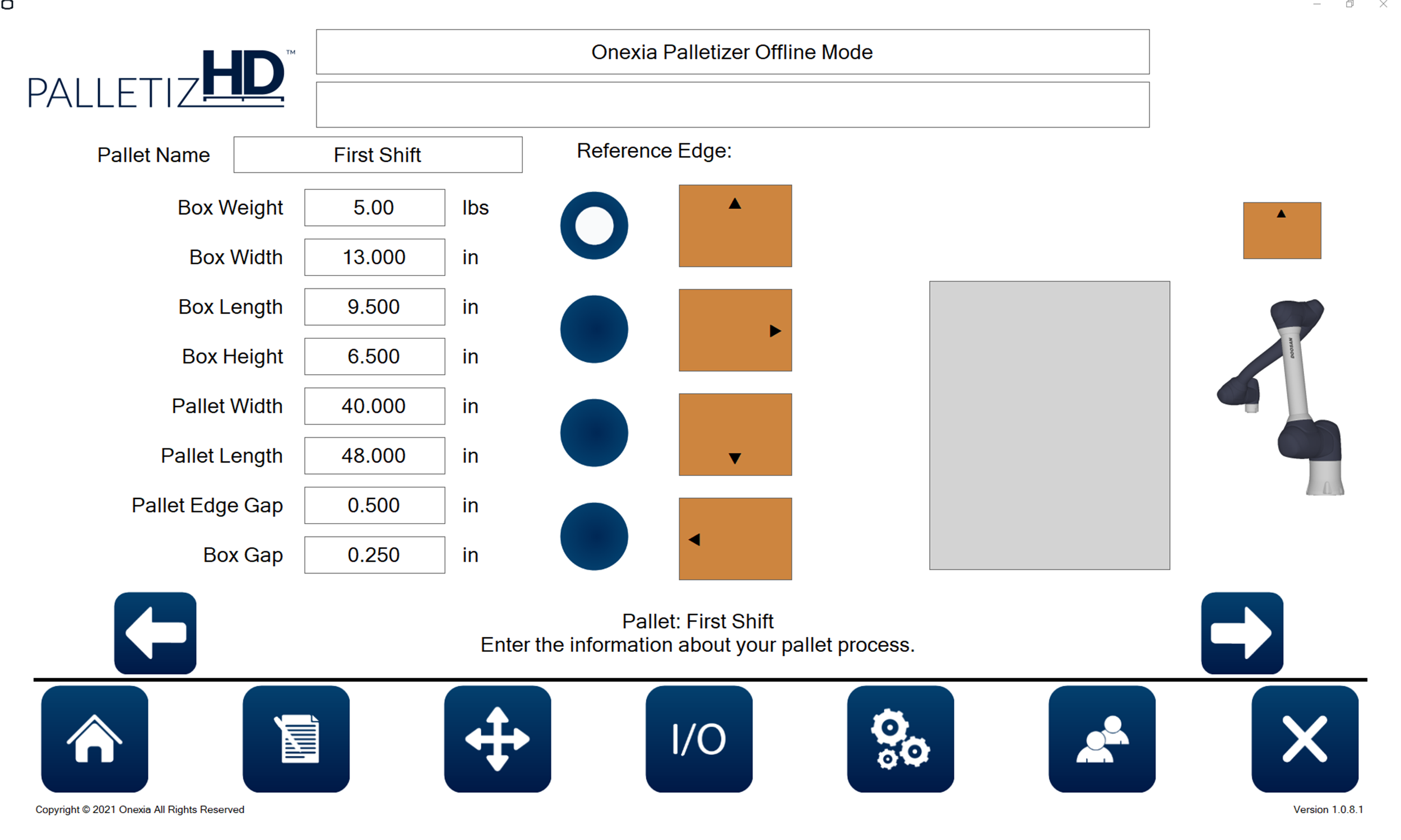 Palletizing Software